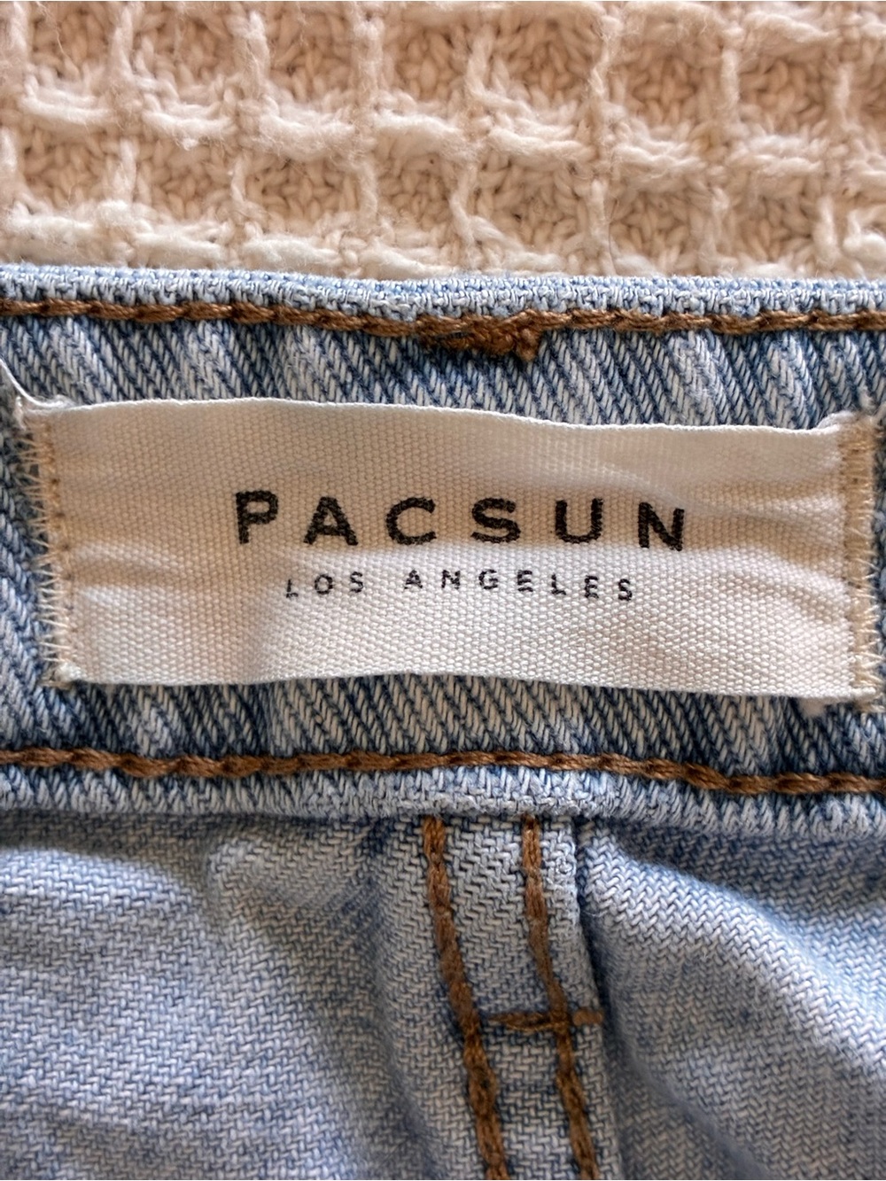 PACSUN Mom Jeans Light Wash Blue Denim Cotton High Rise Women’s Size 27 - Picture 10 of 12